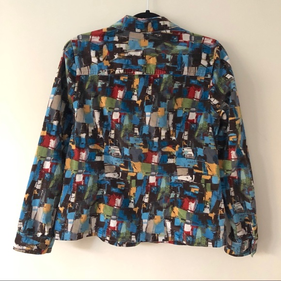 CHRISTOPHER & BANKS Multicolored Jacket Blazer - Picture 7 of 8